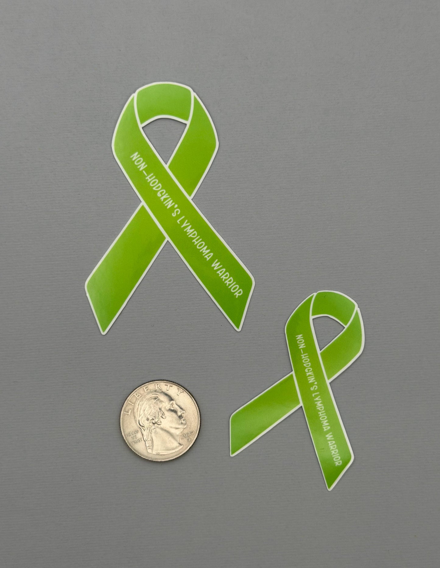 Non-Hodgkin's Lymphoma Warrior Ribbon Sticker or Magnet