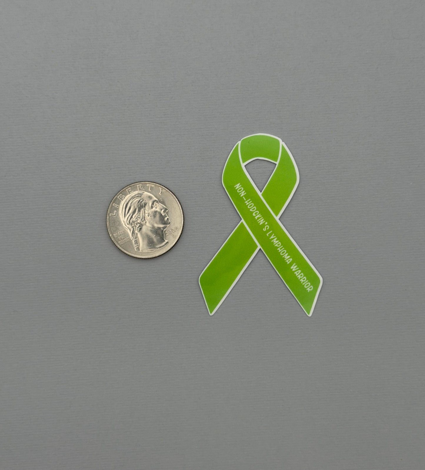 Non-Hodgkin's Lymphoma Warrior Ribbon Sticker or Magnet