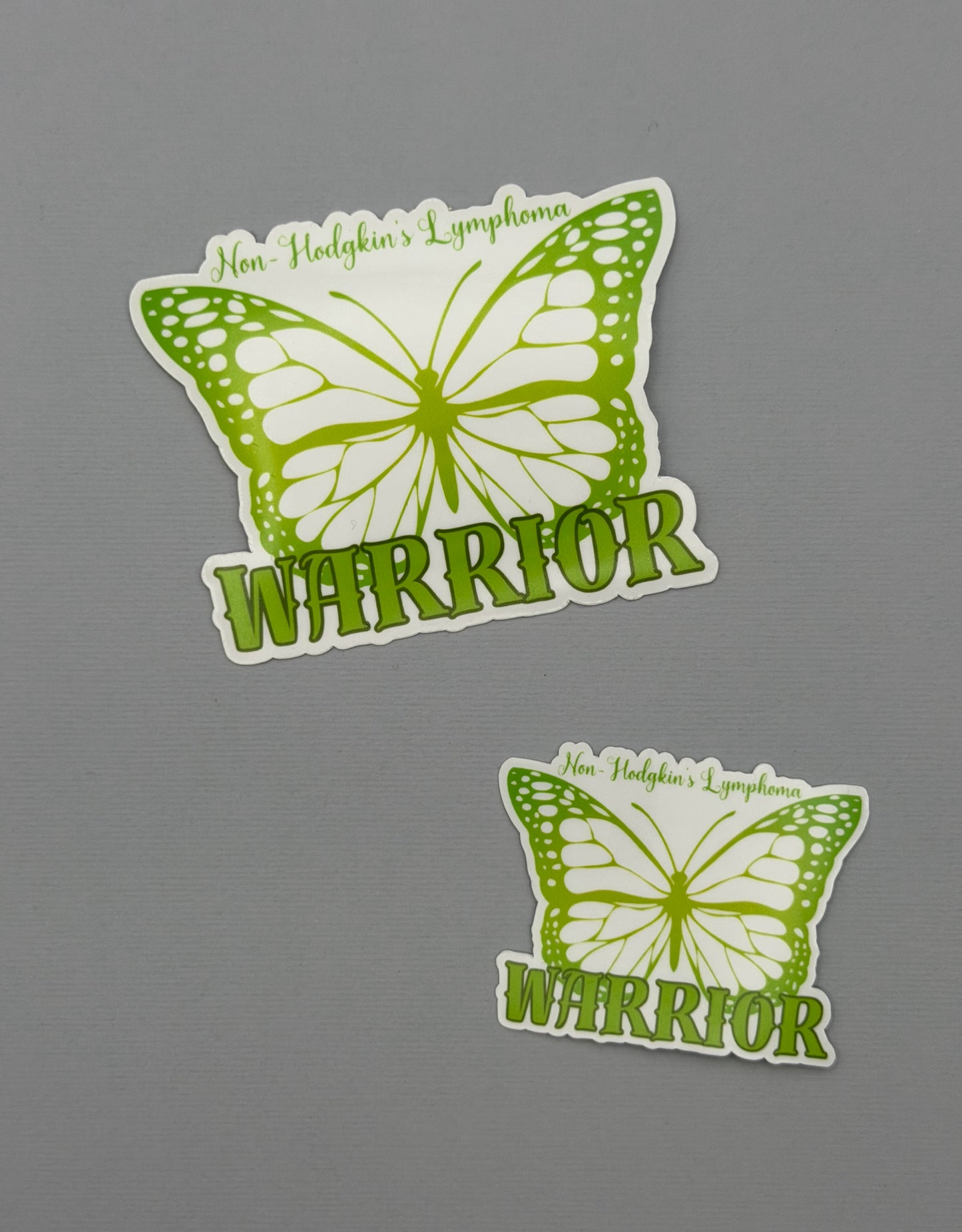 Non-Hodgkin's Lymphoma Warrior Butterfly Sticker or Magnet