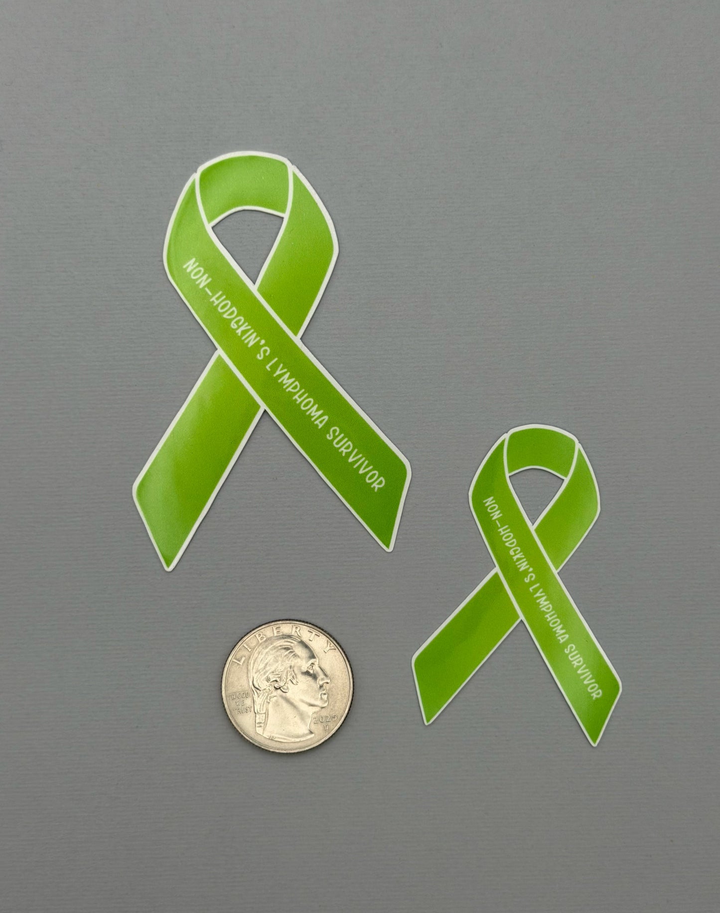 Non-Hodgkin's Lymphoma Survivor Ribbon Sticker or Magnet