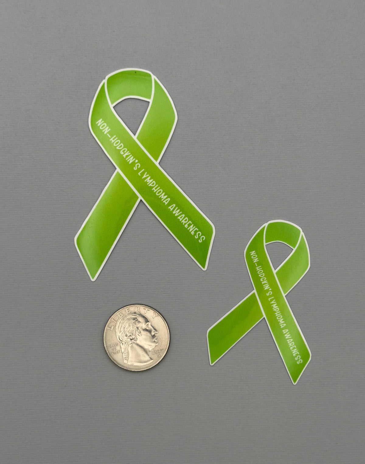 Non-Hodgkin's Lymphoma Awareness Ribbon Sticker or Magnet