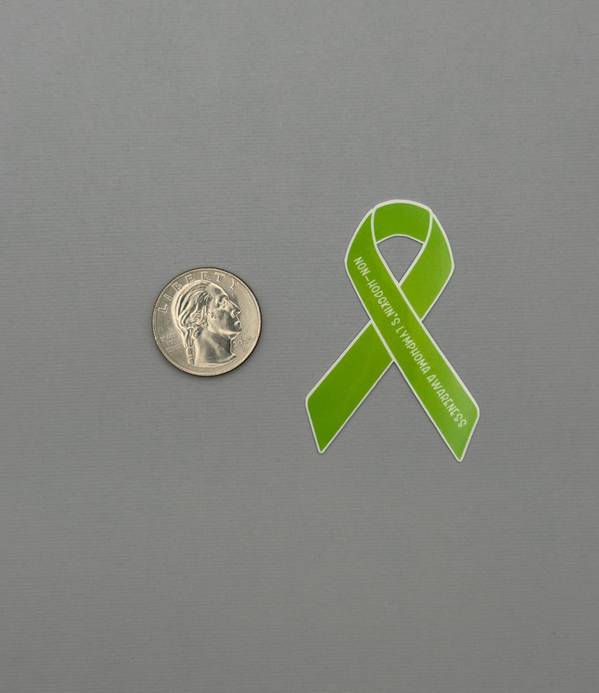 Non-Hodgkin's Lymphoma Awareness Ribbon Sticker or Magnet