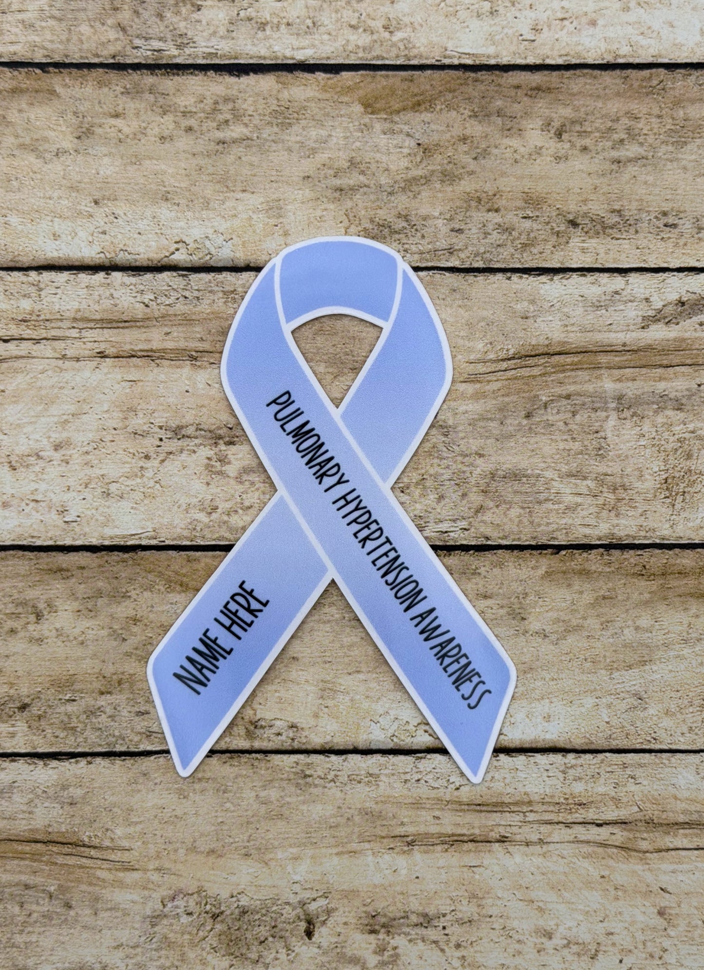 Pulmonary Hypertension Awareness Custom Ribbon Sticker