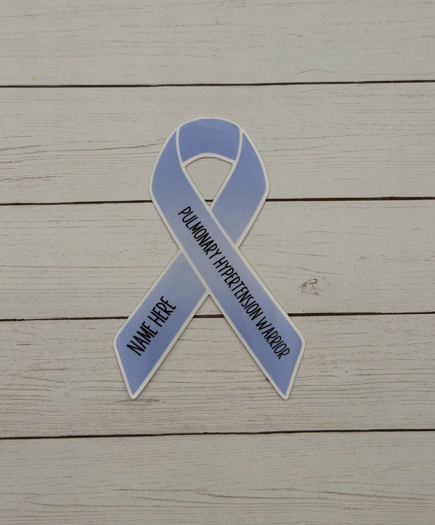 Pulmonary Hypertension Warrior Custom Ribbon Sticker