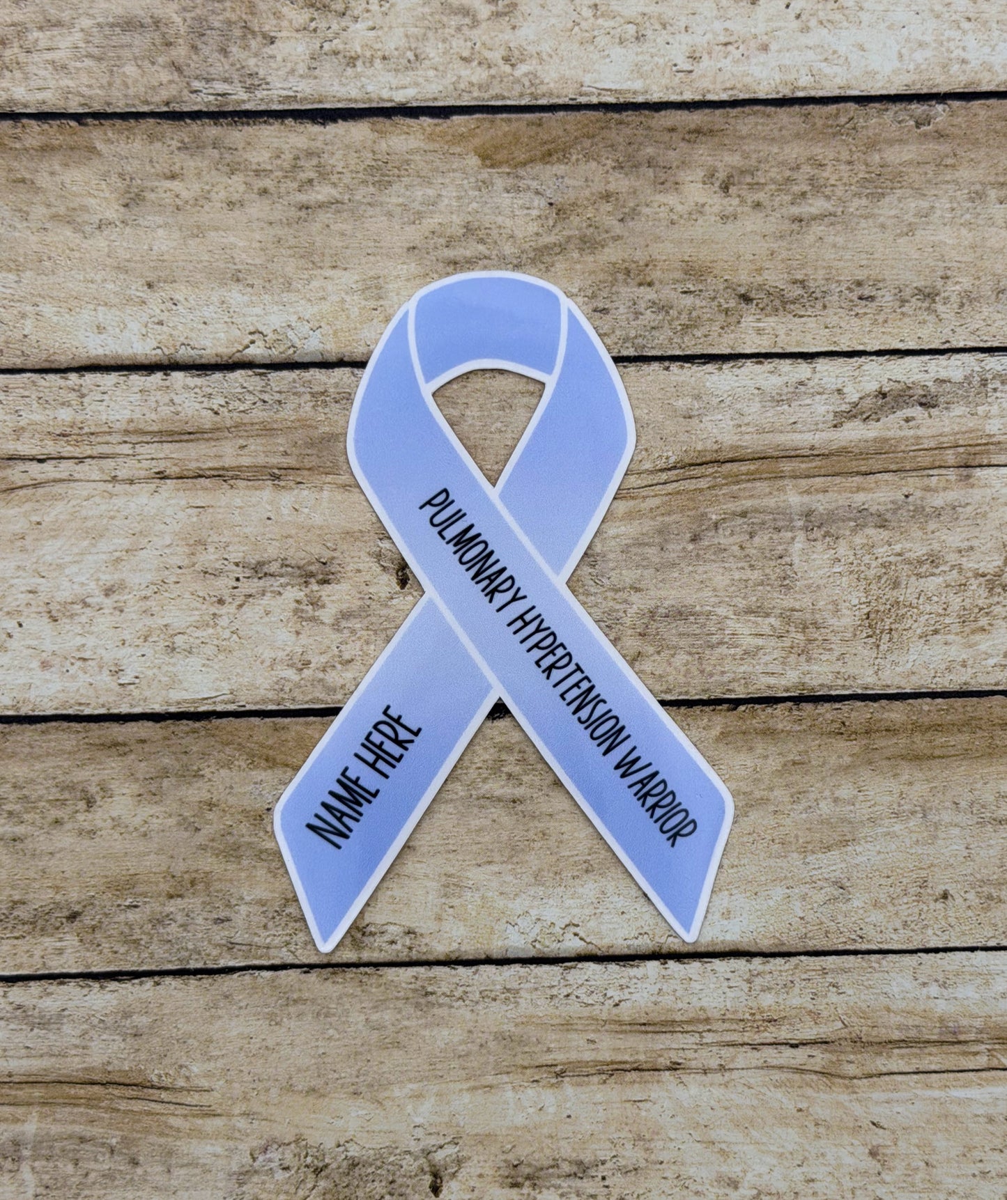 Pulmonary Hypertension Warrior Custom Ribbon Sticker