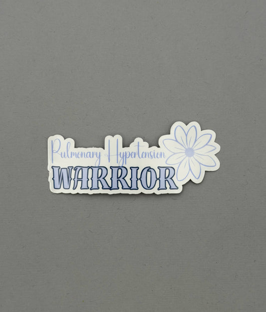 Pulmonary Hypertension Warrior Flower Sticker