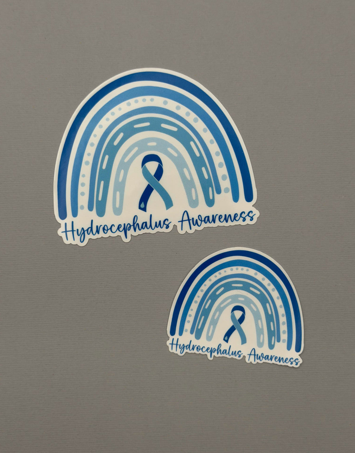 Hydrocephalus Awareness Rainbow Sticker or Magnet