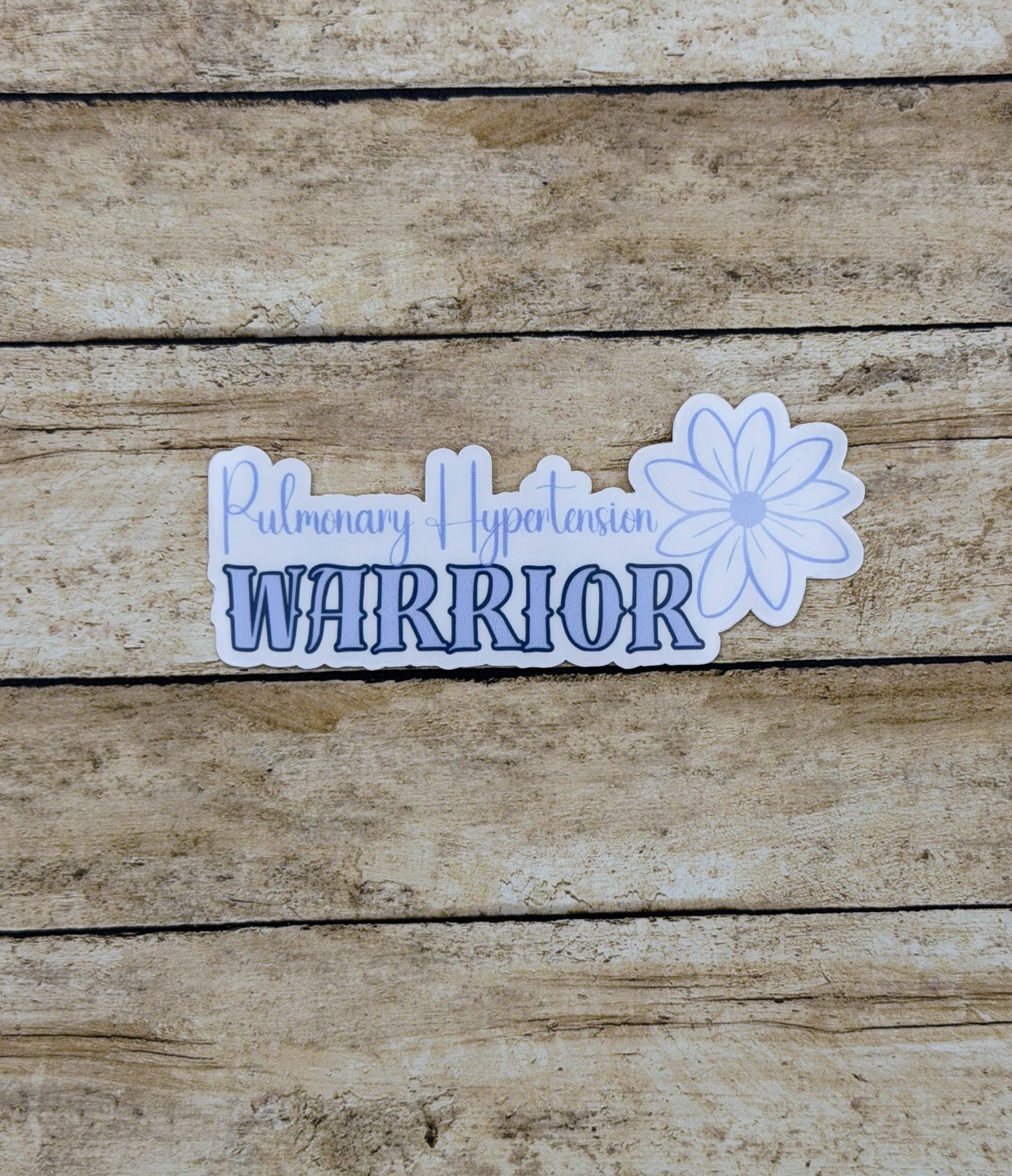Pulmonary Hypertension Warrior Flower Sticker