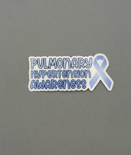 Pulmonary Hypertension Awareness with Ribbon Sticker