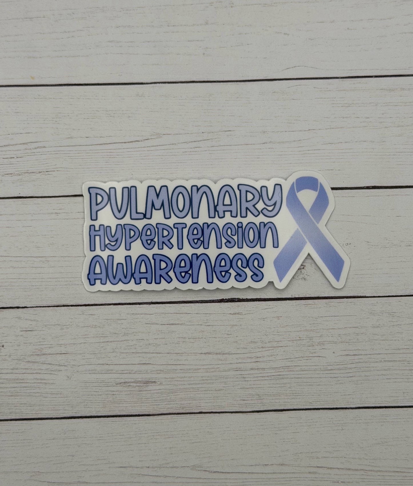 Pulmonary Hypertension Awareness with Ribbon Sticker