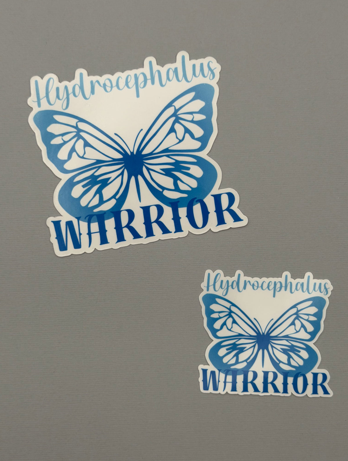 Hydrocephalus Warrior Butterfly Sticker or Magnet