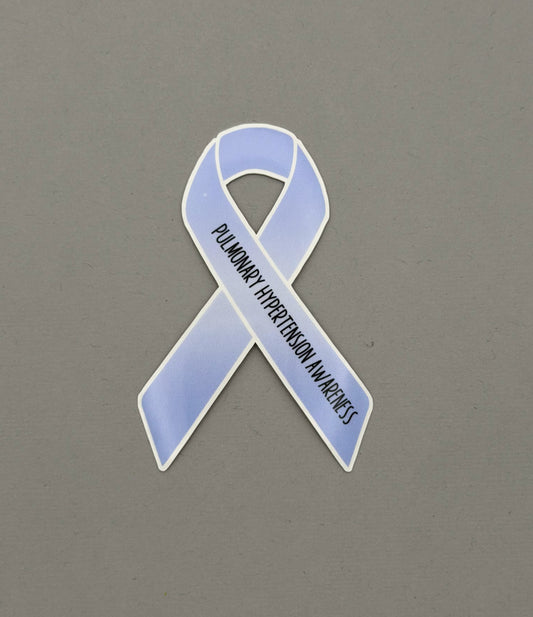 Pulmonary Hypertension Awareness Ribbon Sticker