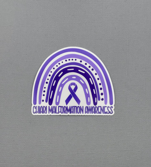Chiari Malformation Awareness Rainbow Sticker