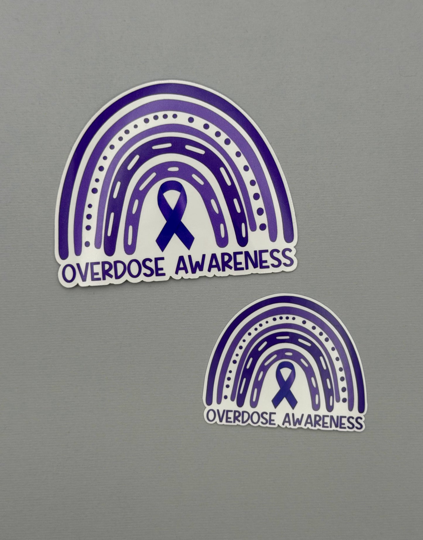 Overdose Awareness Rainbow Sticker or Magnet