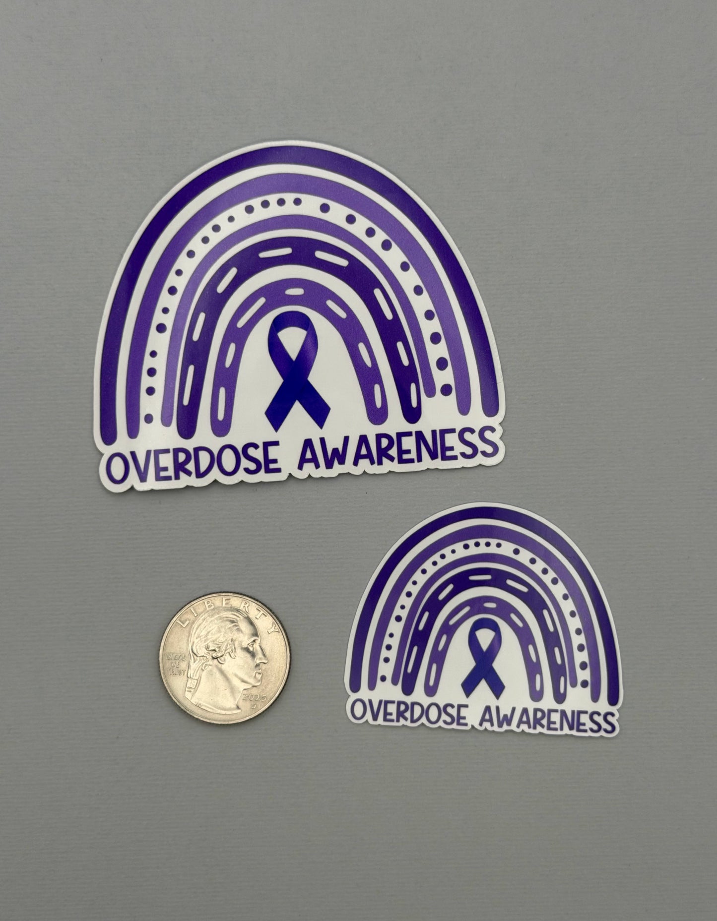 Overdose Awareness Rainbow Sticker or Magnet