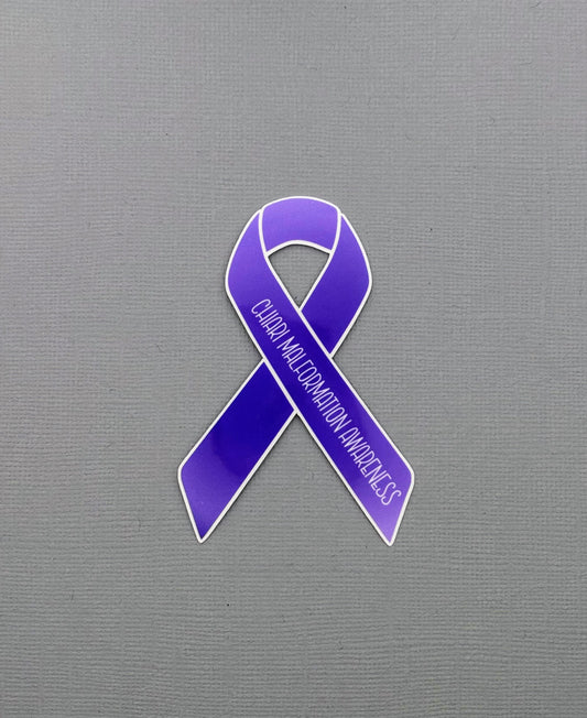 Chiari Malformation Awareness Ribbon Sticker