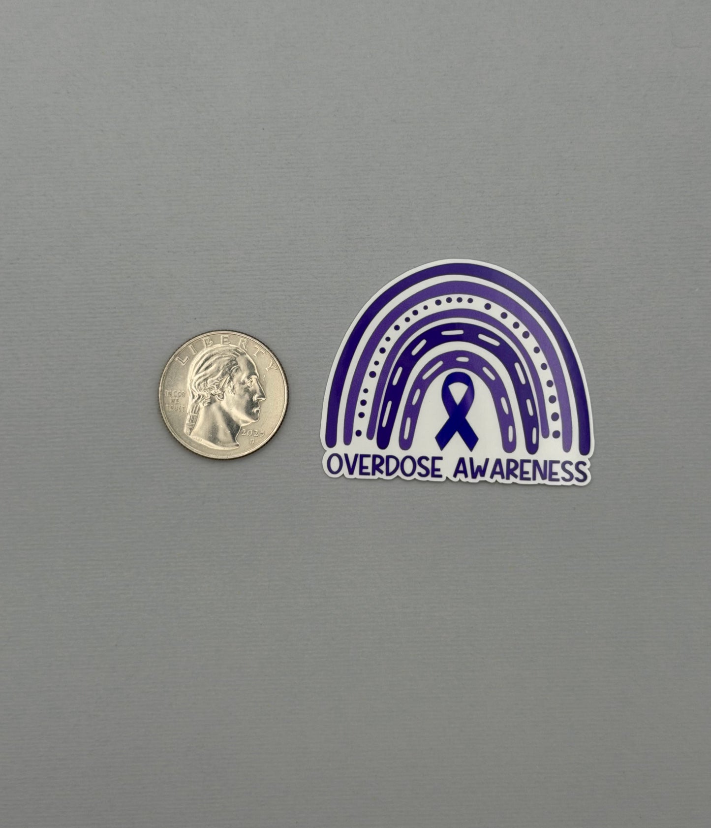 Overdose Awareness Rainbow Sticker or Magnet