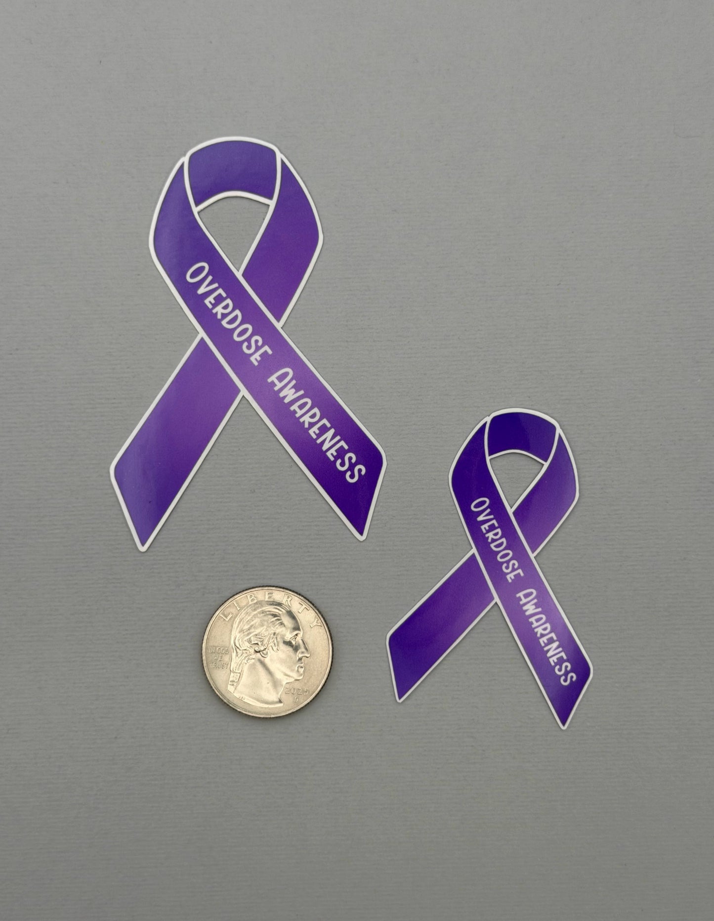 Overdose Awareness Ribbon Sticker or Magnet