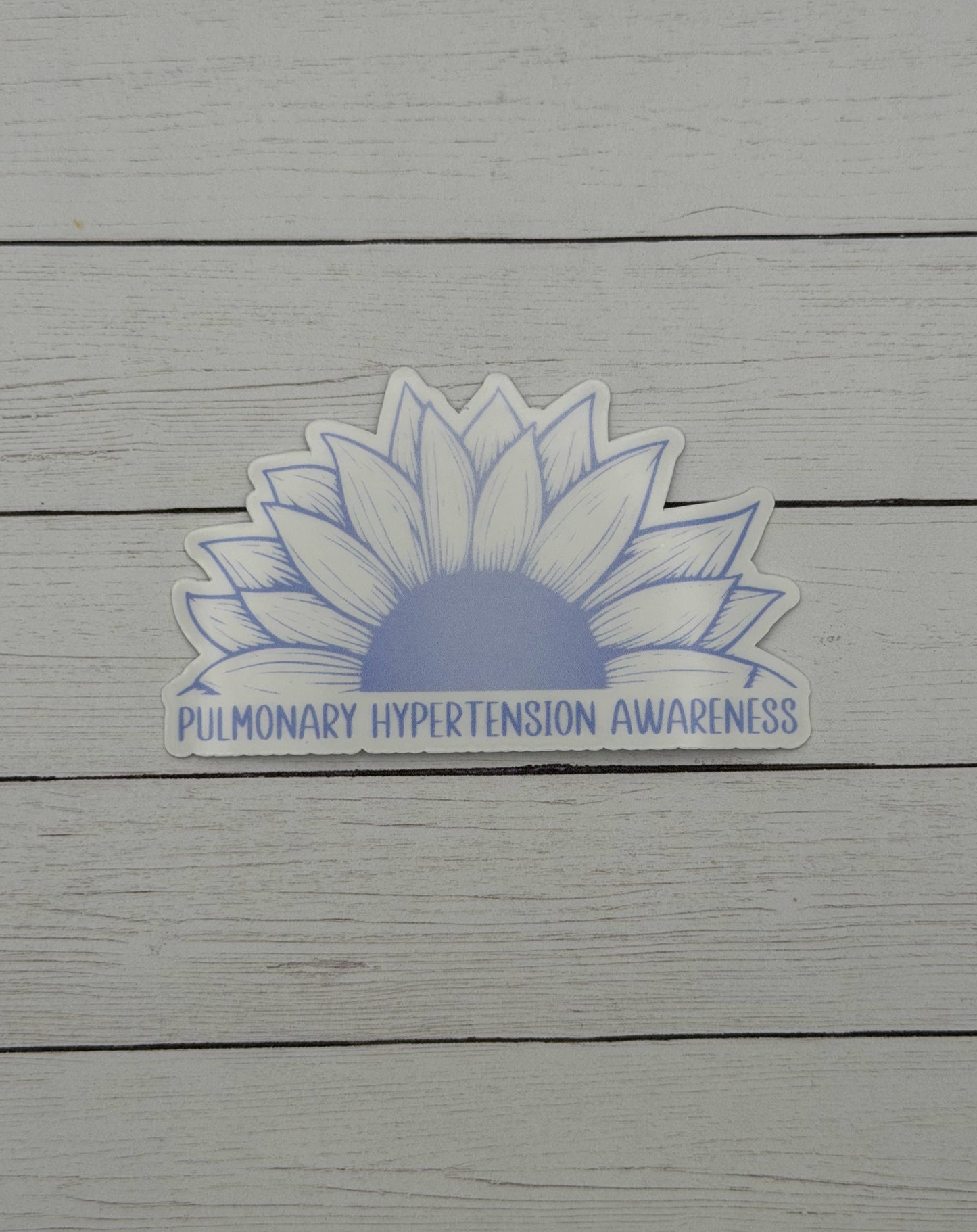Pulmonary Hypertension Awareness Sunflower Sticker