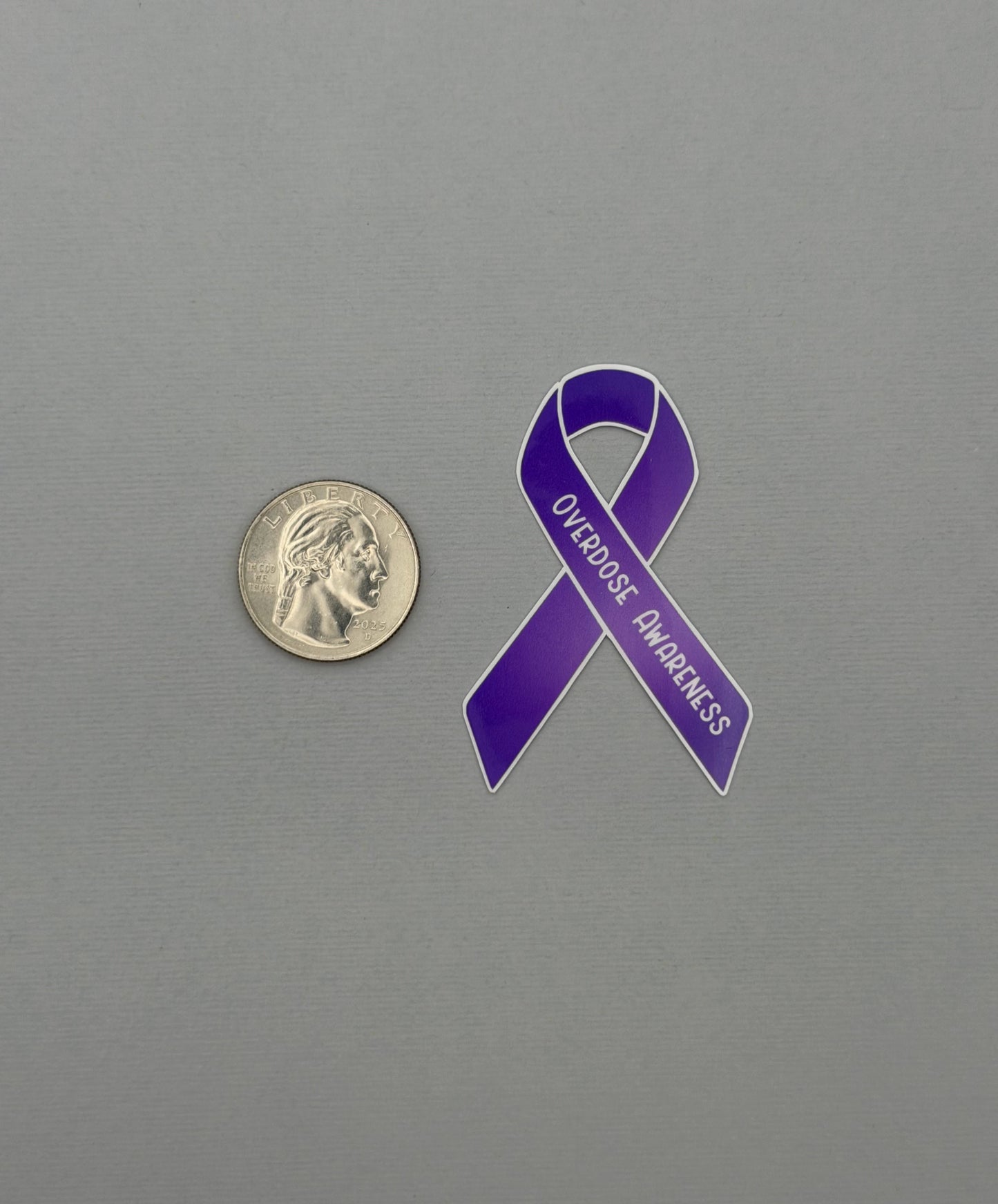 Overdose Awareness Ribbon Sticker or Magnet
