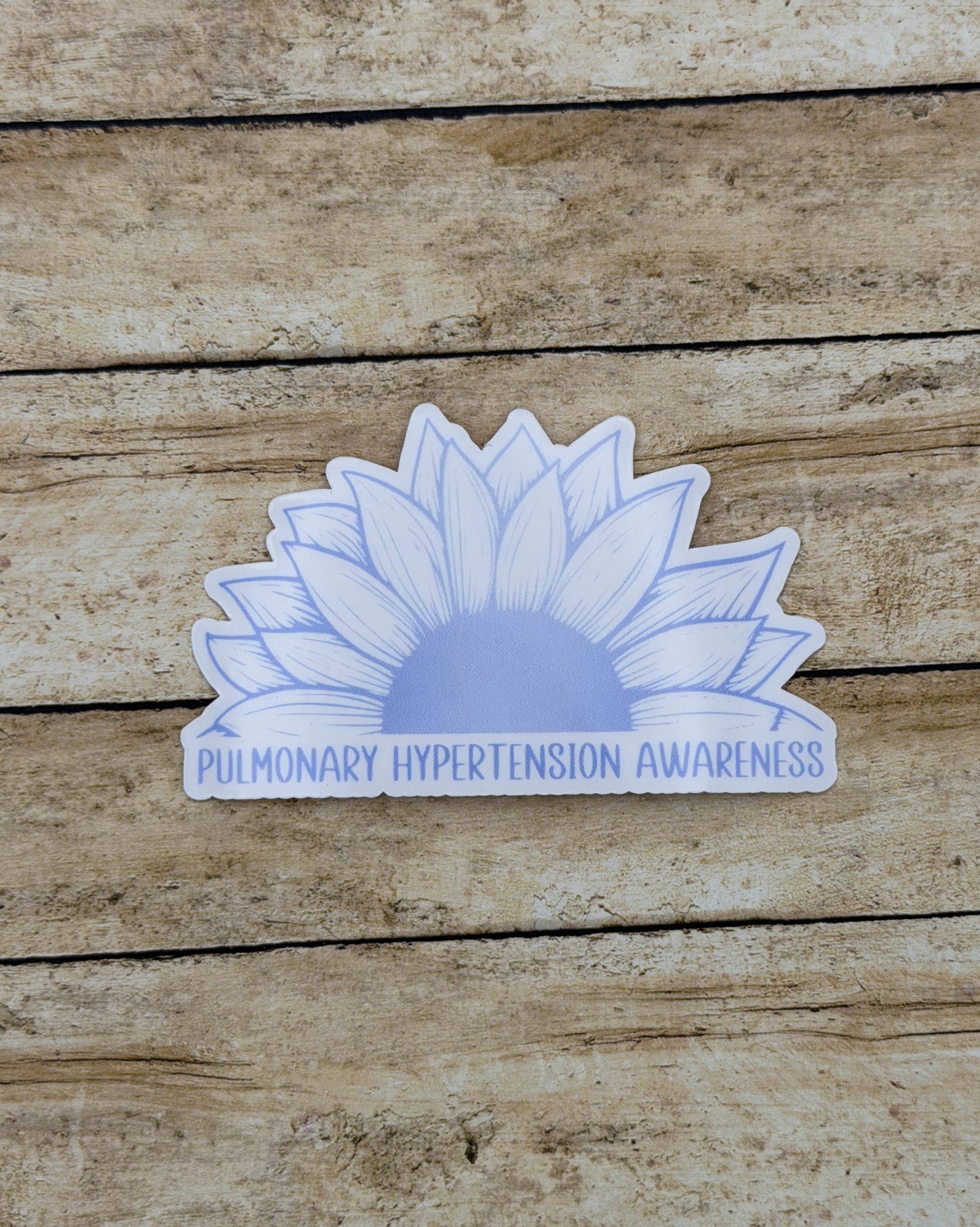 Pulmonary Hypertension Awareness Sunflower Sticker