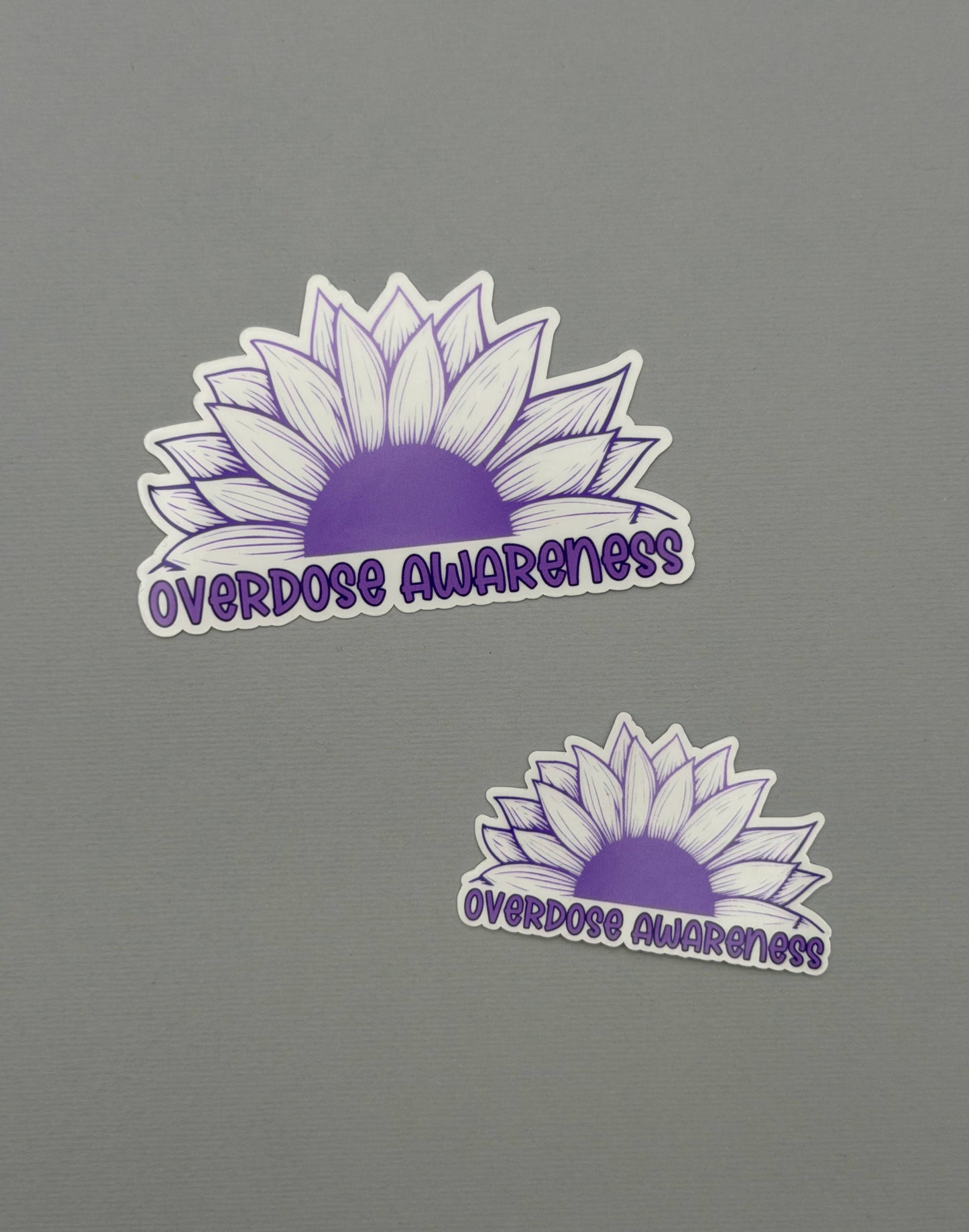 Overdose Awareness Sunflower Sticker or Magnet