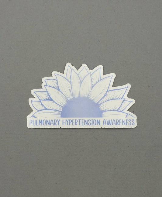 Pulmonary Hypertension Awareness Sunflower Sticker