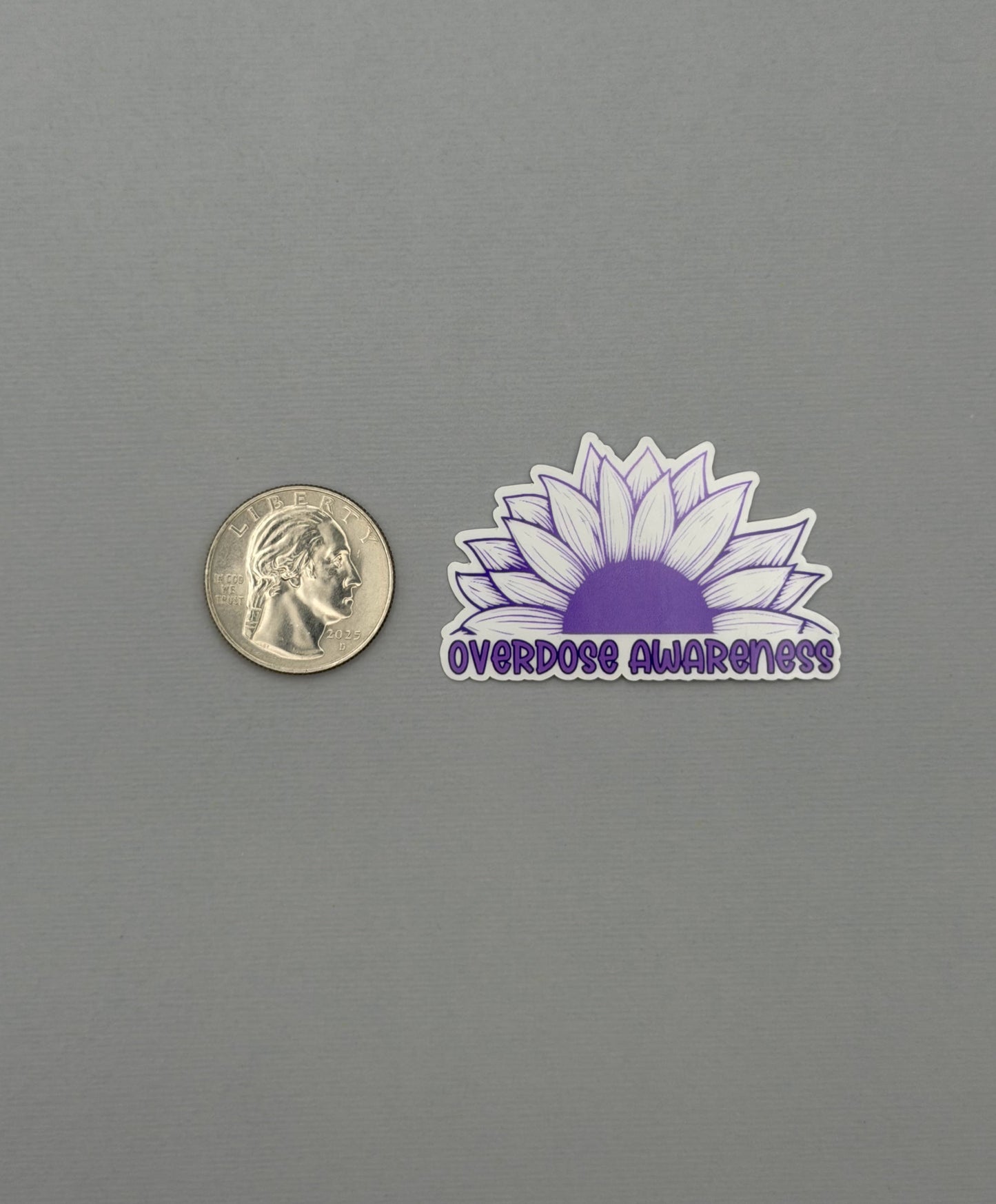 Overdose Awareness Sunflower Sticker or Magnet