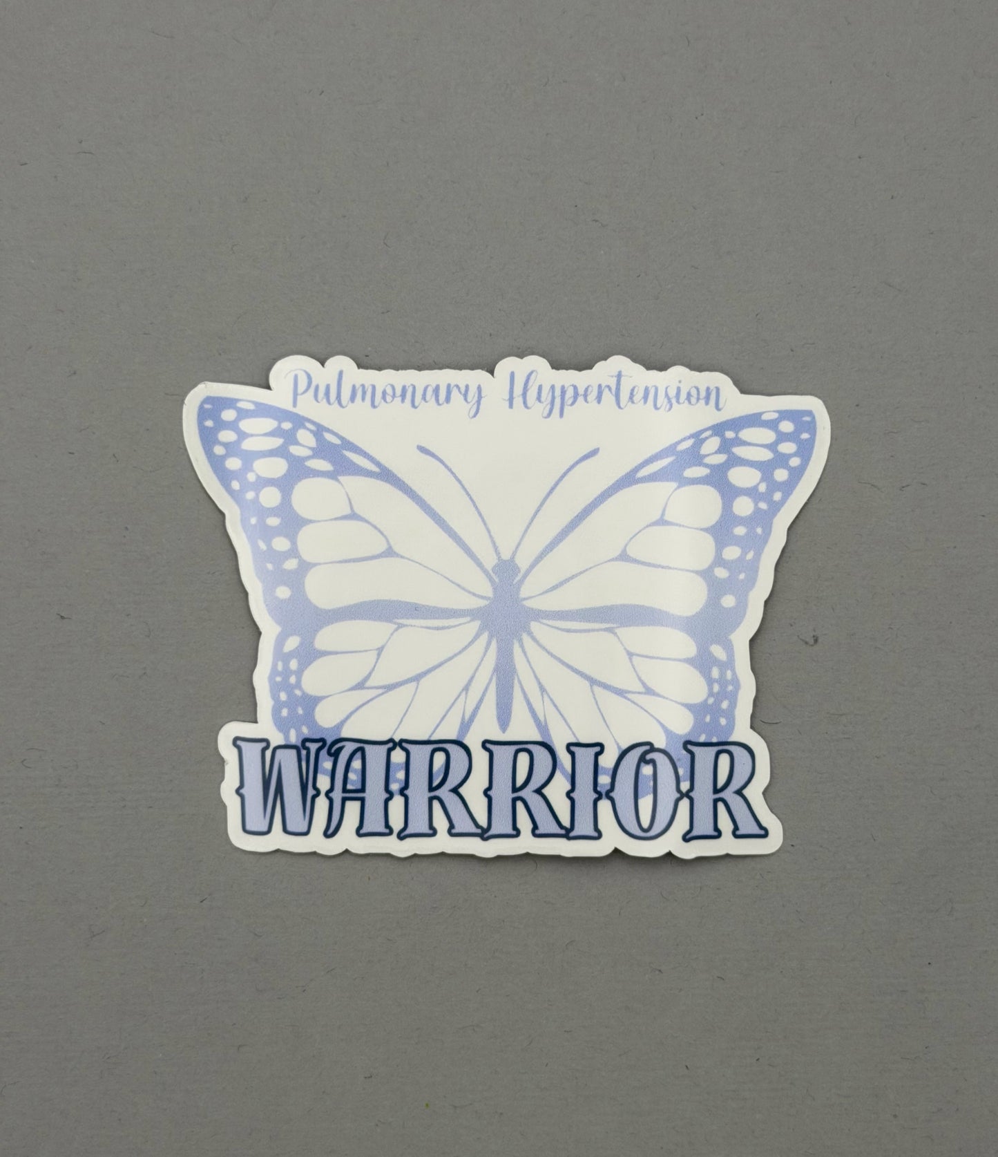 Pulmonary Hypertension Warrior Butterfly Sticker