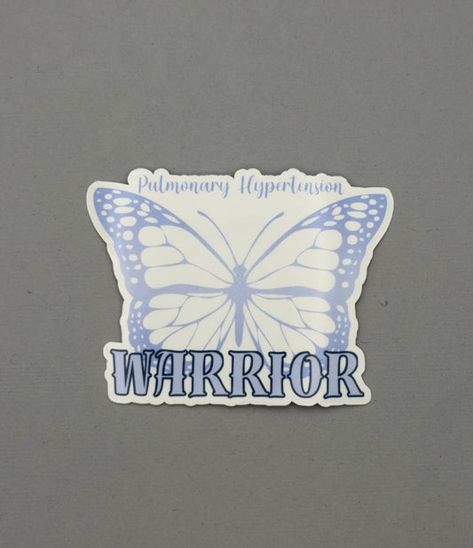 Pulmonary Hypertension Warrior Butterfly Sticker