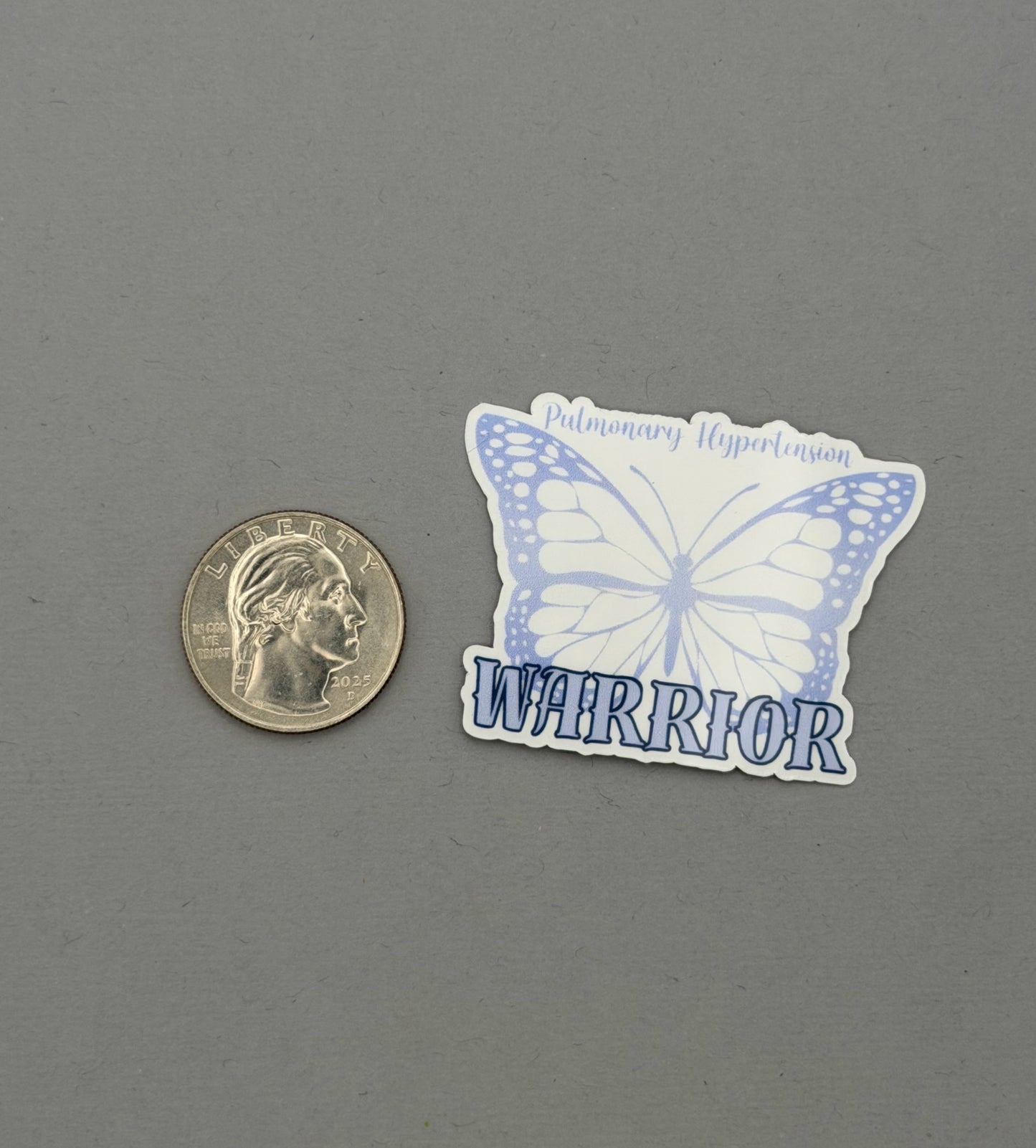 Pulmonary Hypertension Warrior Butterfly Sticker