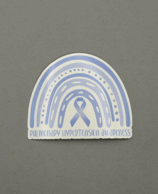 Pulmonary Hypertension Awareness Rainbow Sticker