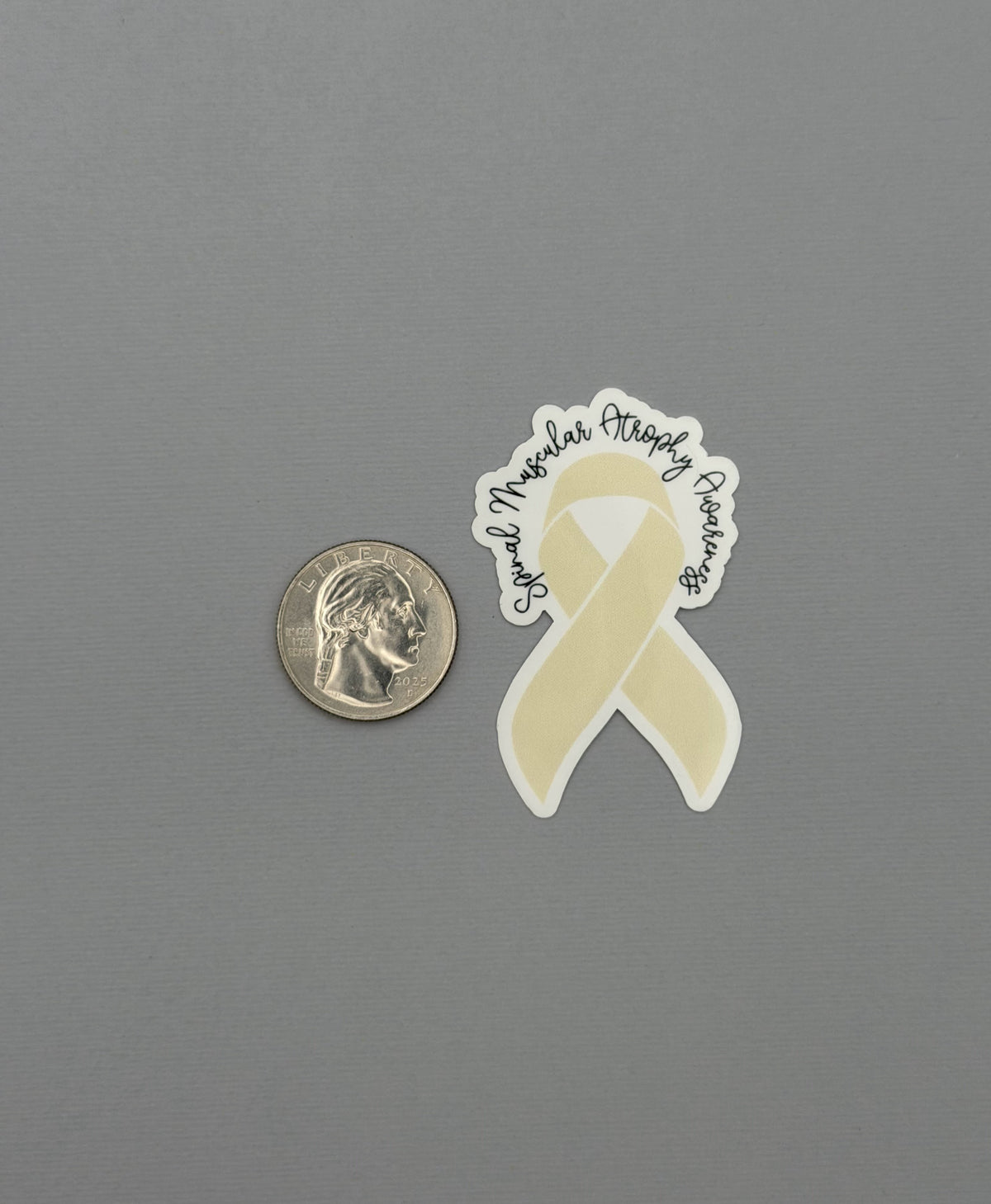 Spinal Muscular Atrophy Awareness Ribbon Sticker or Magnet