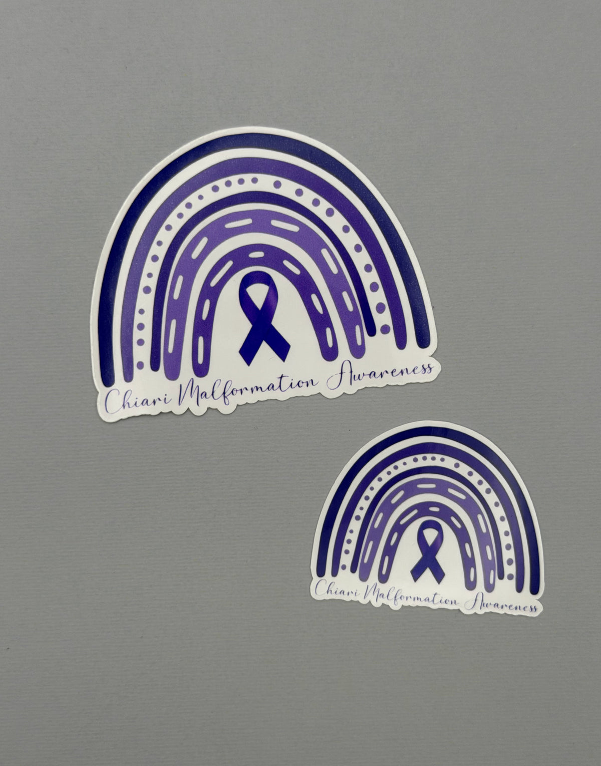 Chiari Malformation Awareness Rainbow Sticker or Magnet
