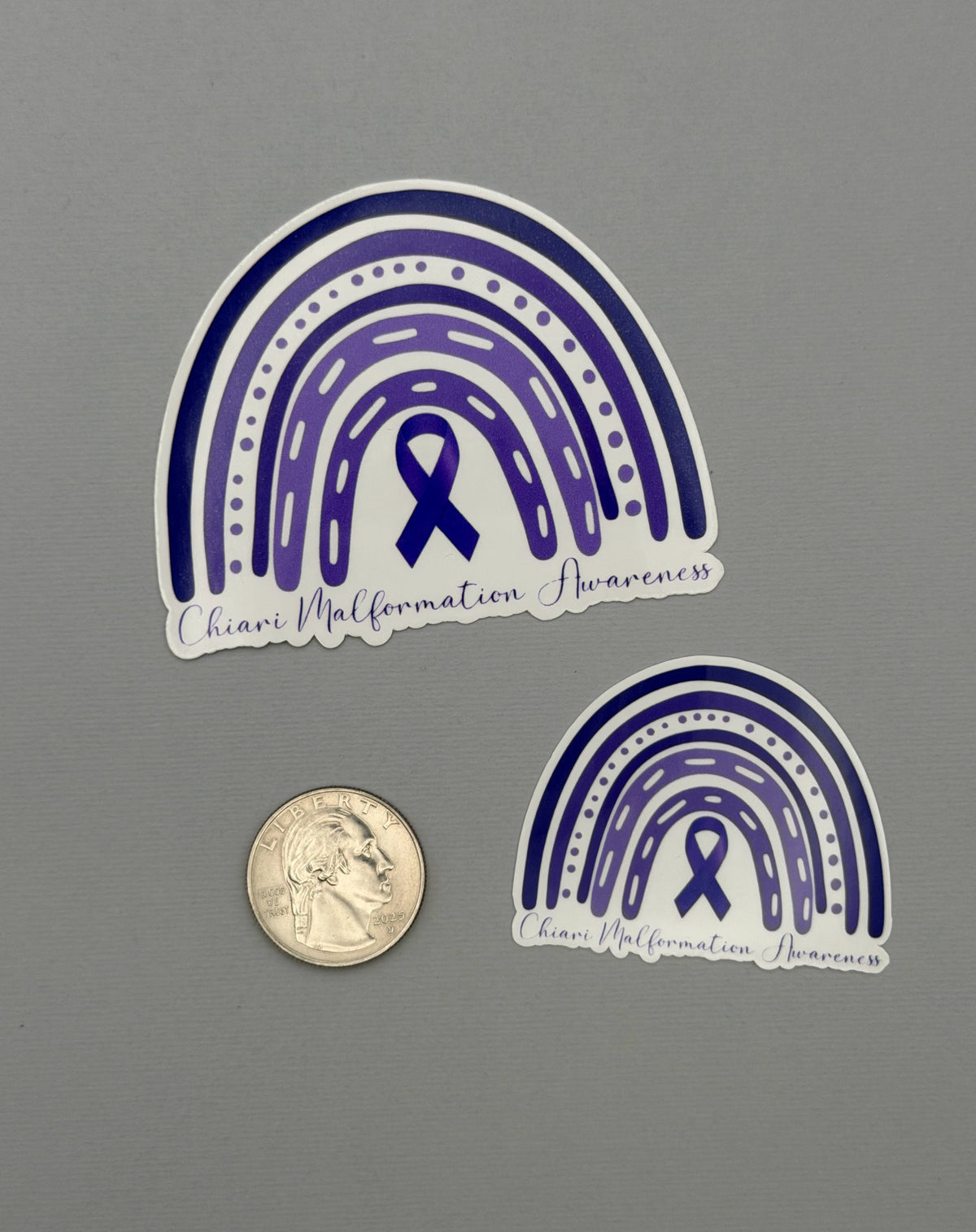 Chiari Malformation Awareness Rainbow Sticker or Magnet