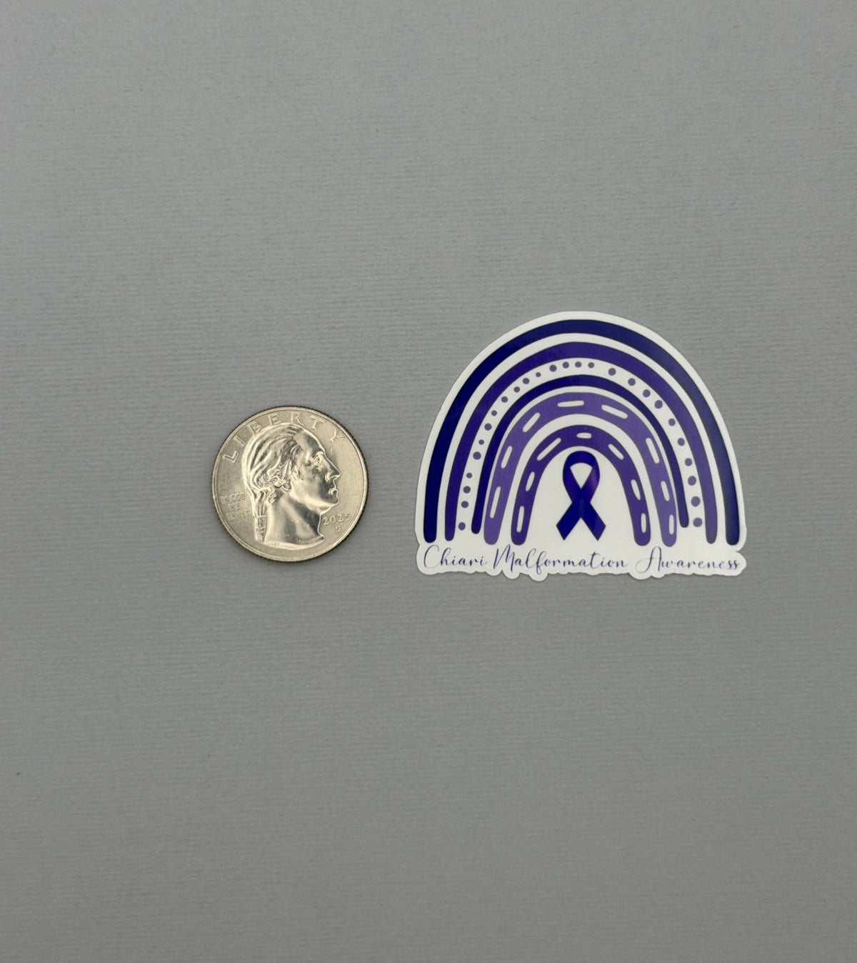 Chiari Malformation Awareness Rainbow Sticker or Magnet