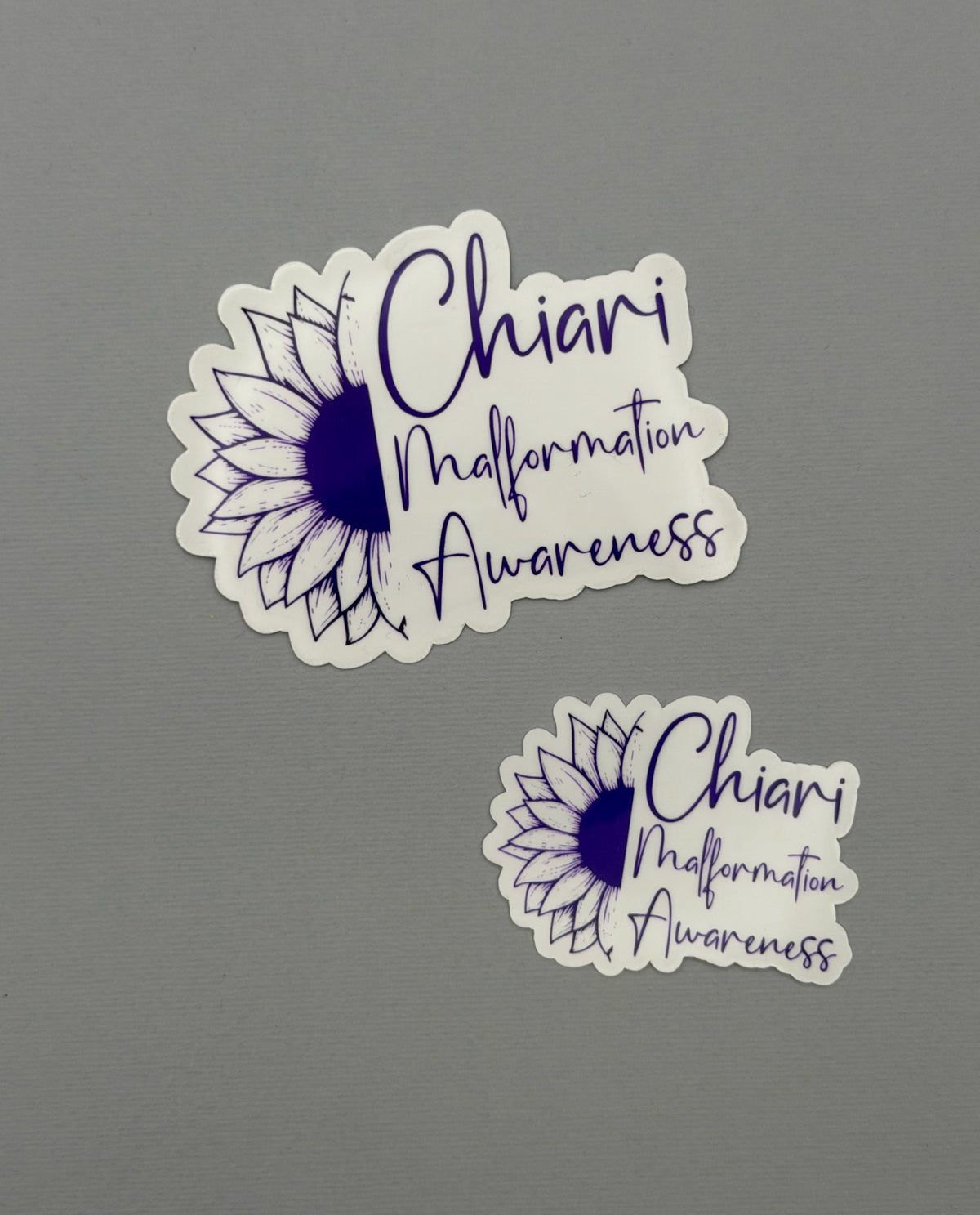 Chiari Malformation Awareness Sunflower Sticker or Magnet