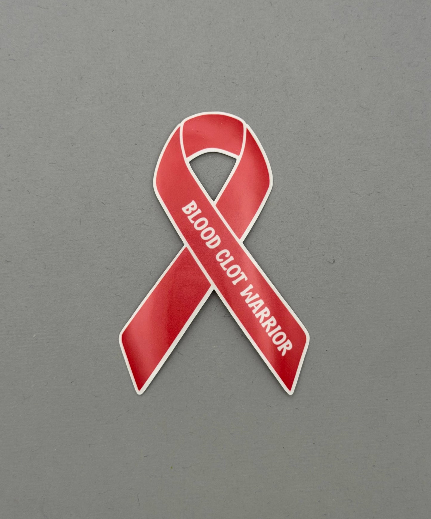 Blood Clot Warrior Ribbon Sticker