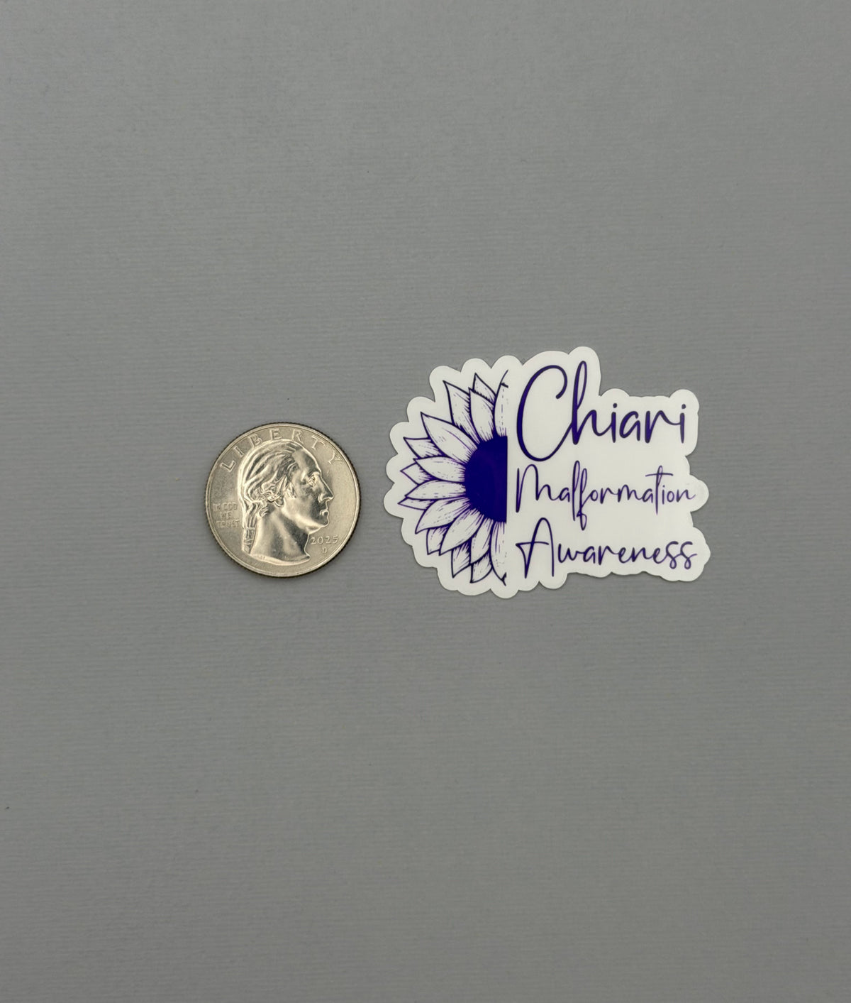 Chiari Malformation Awareness Sunflower Sticker or Magnet