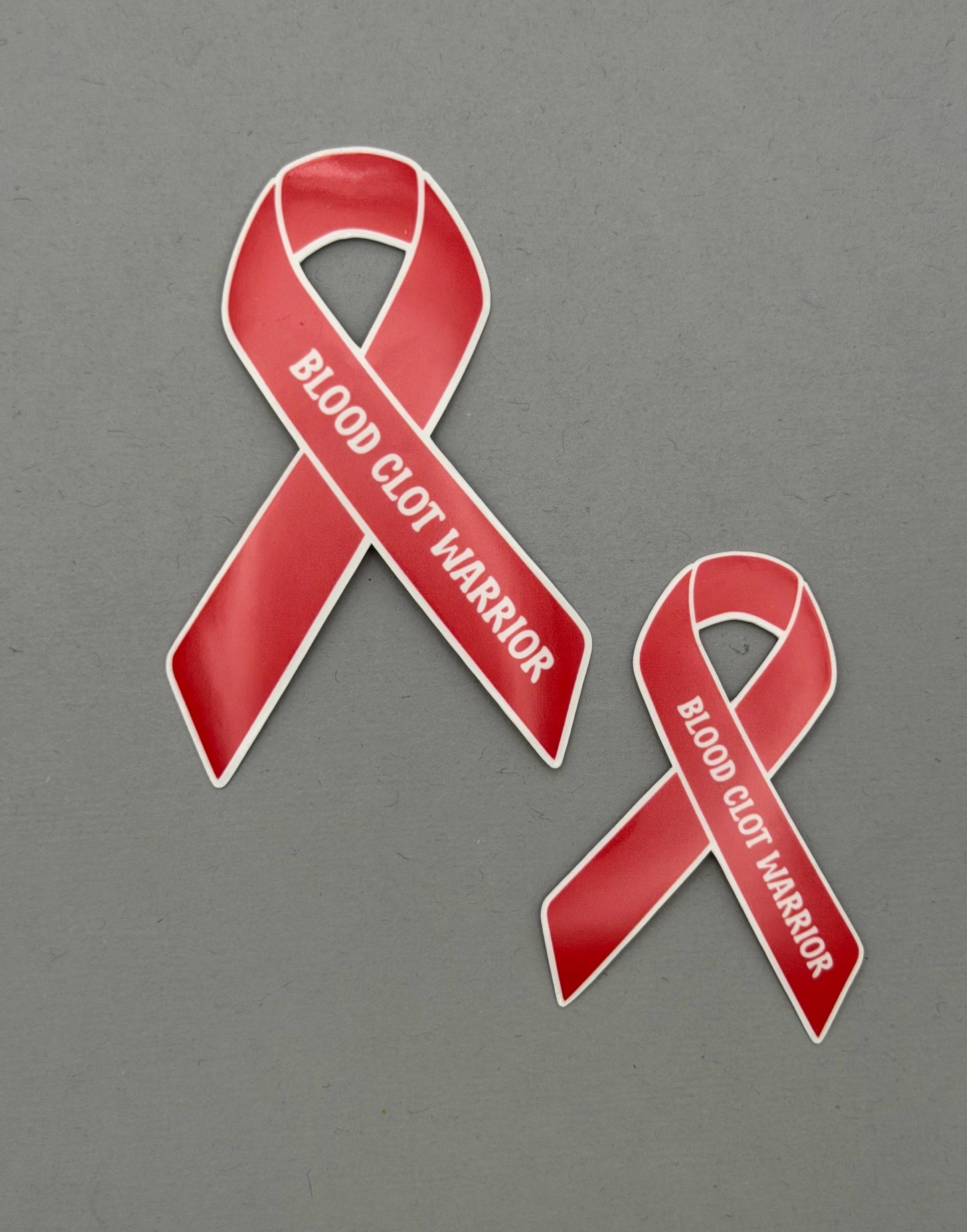 Blood Clot Warrior Ribbon Sticker