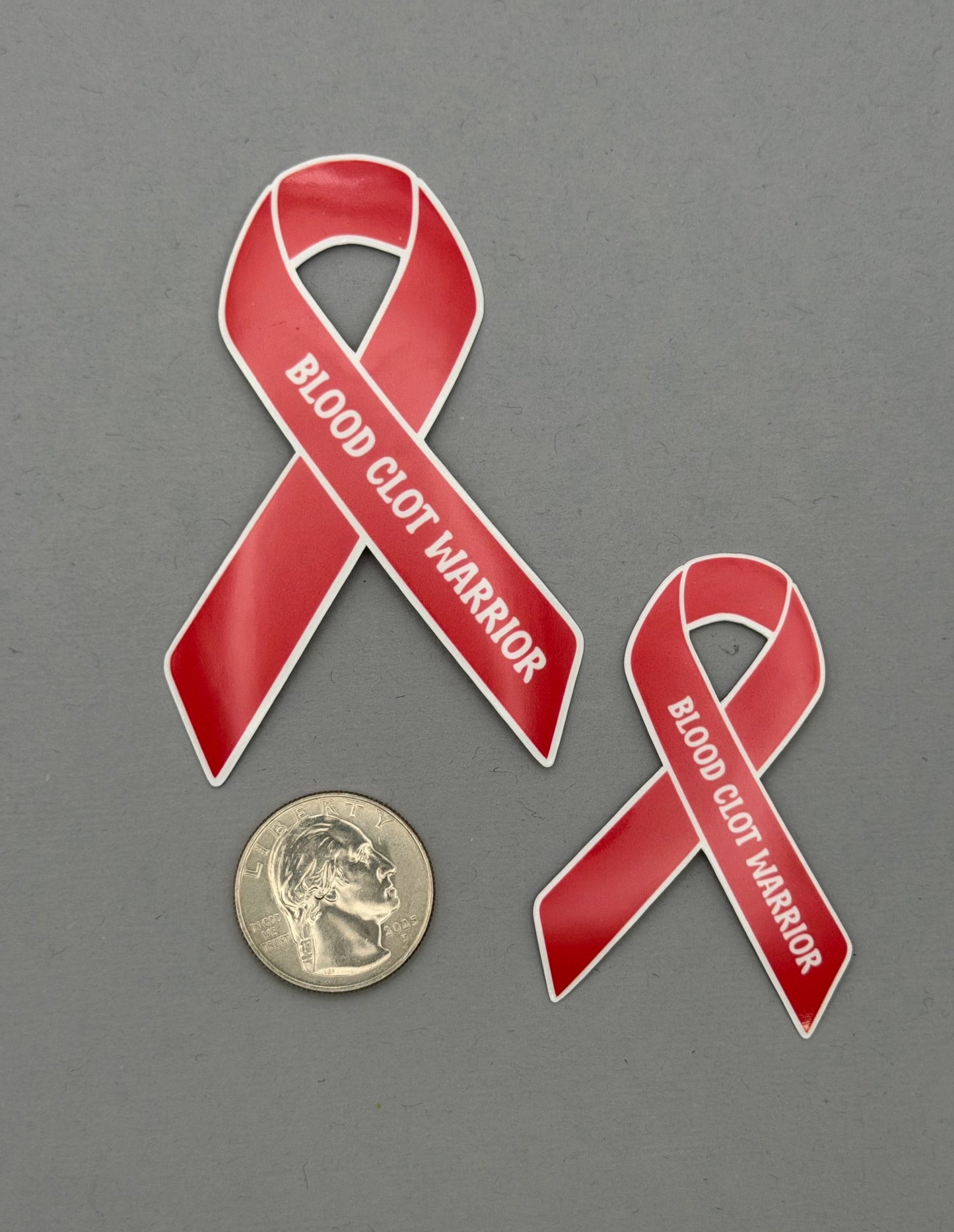 Blood Clot Warrior Ribbon Sticker