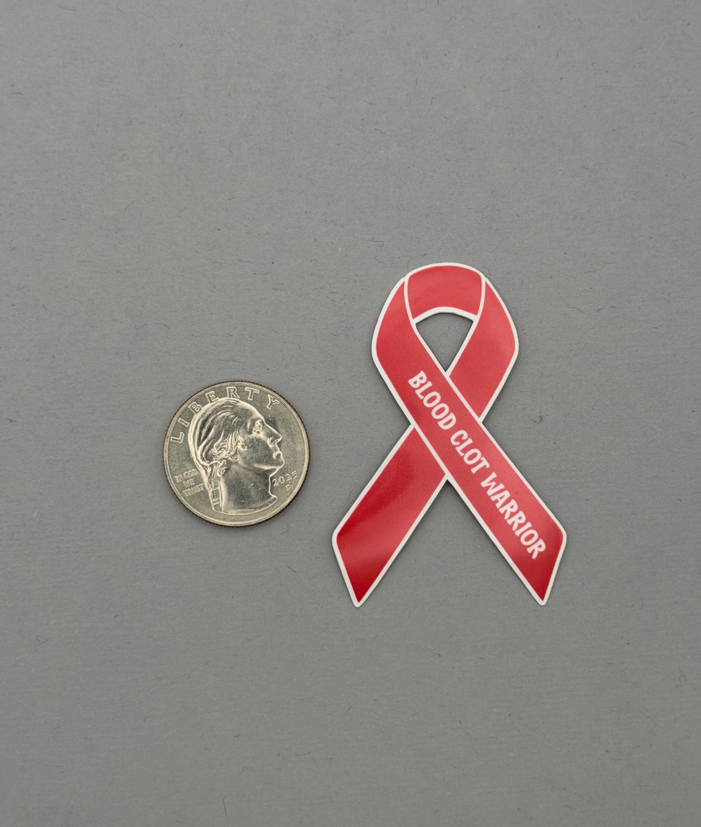 Blood Clot Warrior Ribbon Sticker