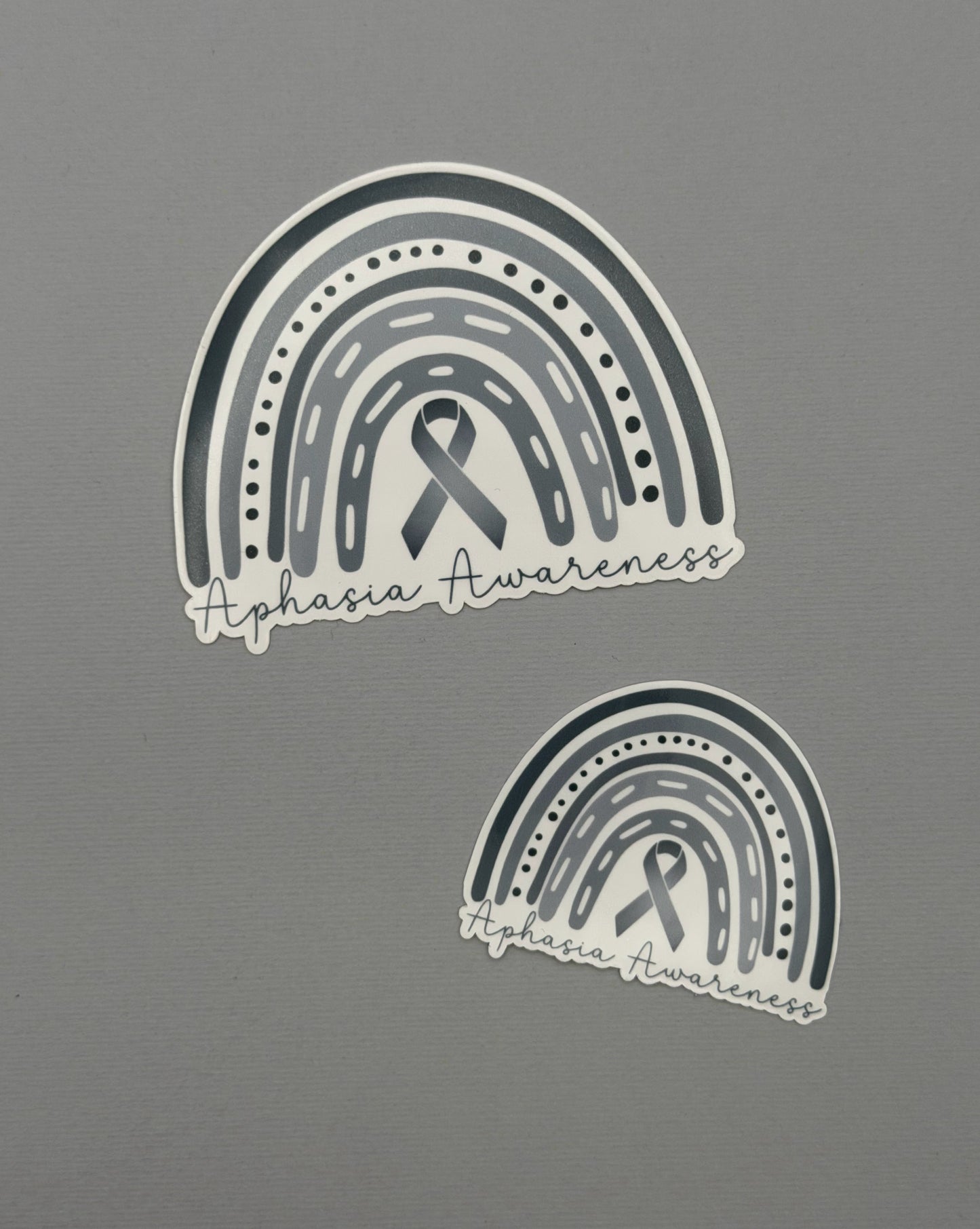 Aphasia Awareness Rainbow Sticker or Magnet