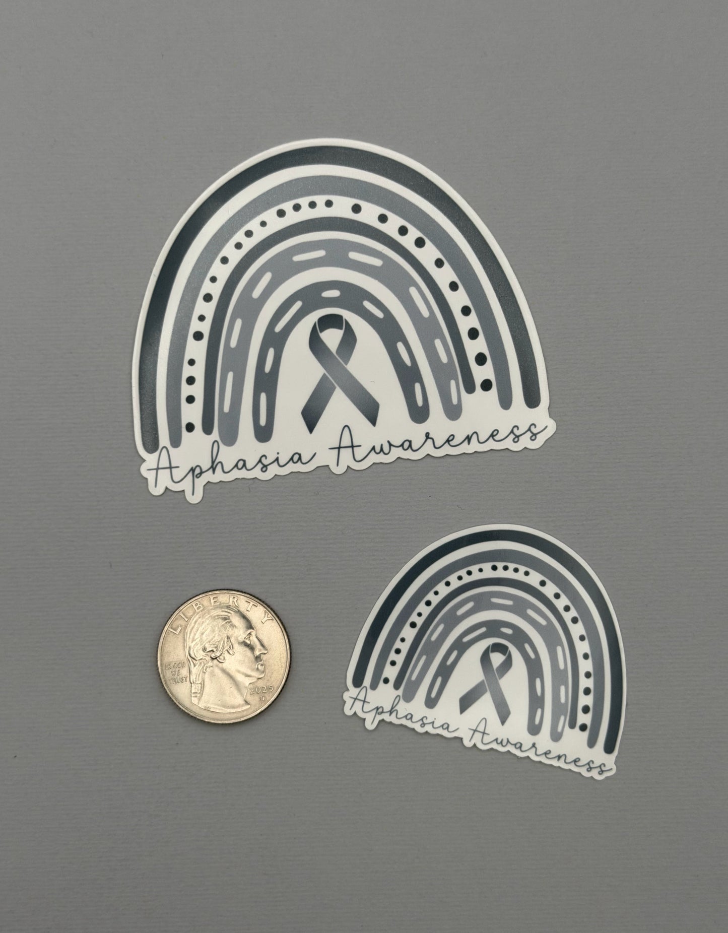Aphasia Awareness Rainbow Sticker or Magnet