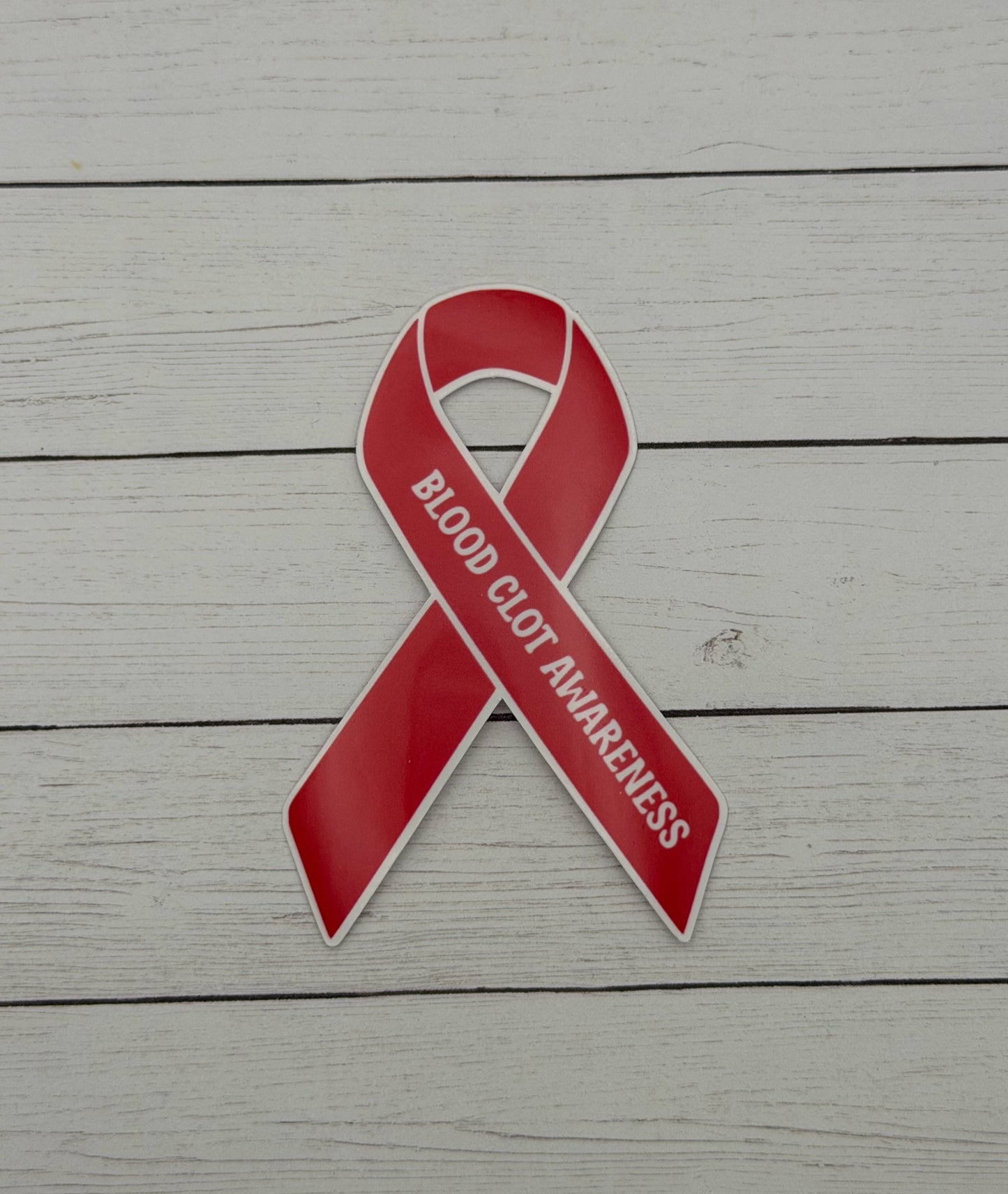Blood Clot Awareness Ribbon Sticker