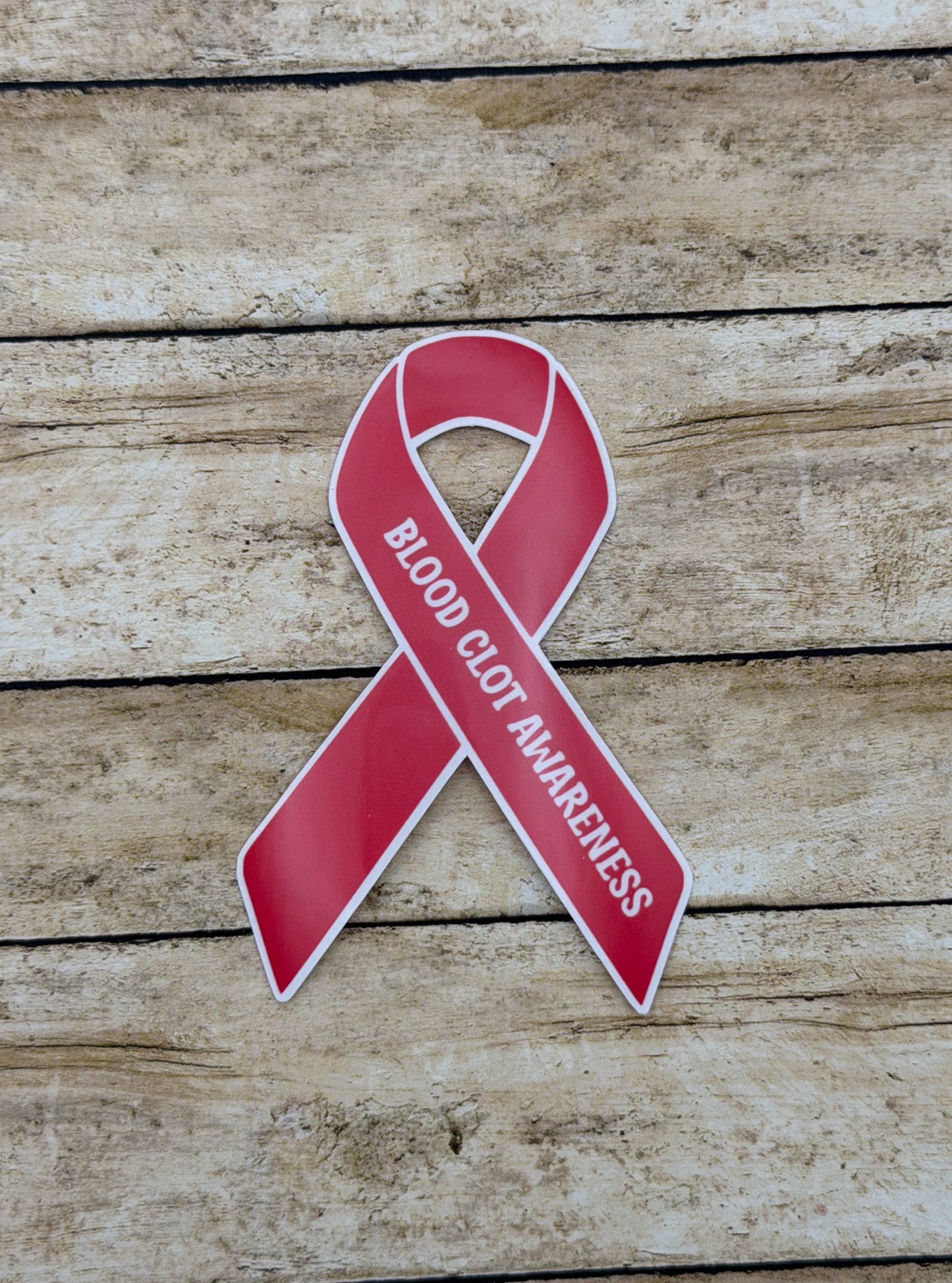 Blood Clot Awareness Ribbon Sticker
