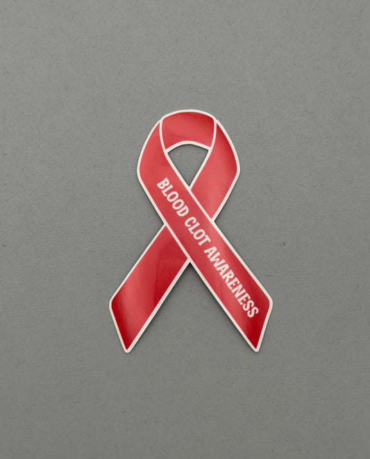 Blood Clot Awareness Ribbon Sticker
