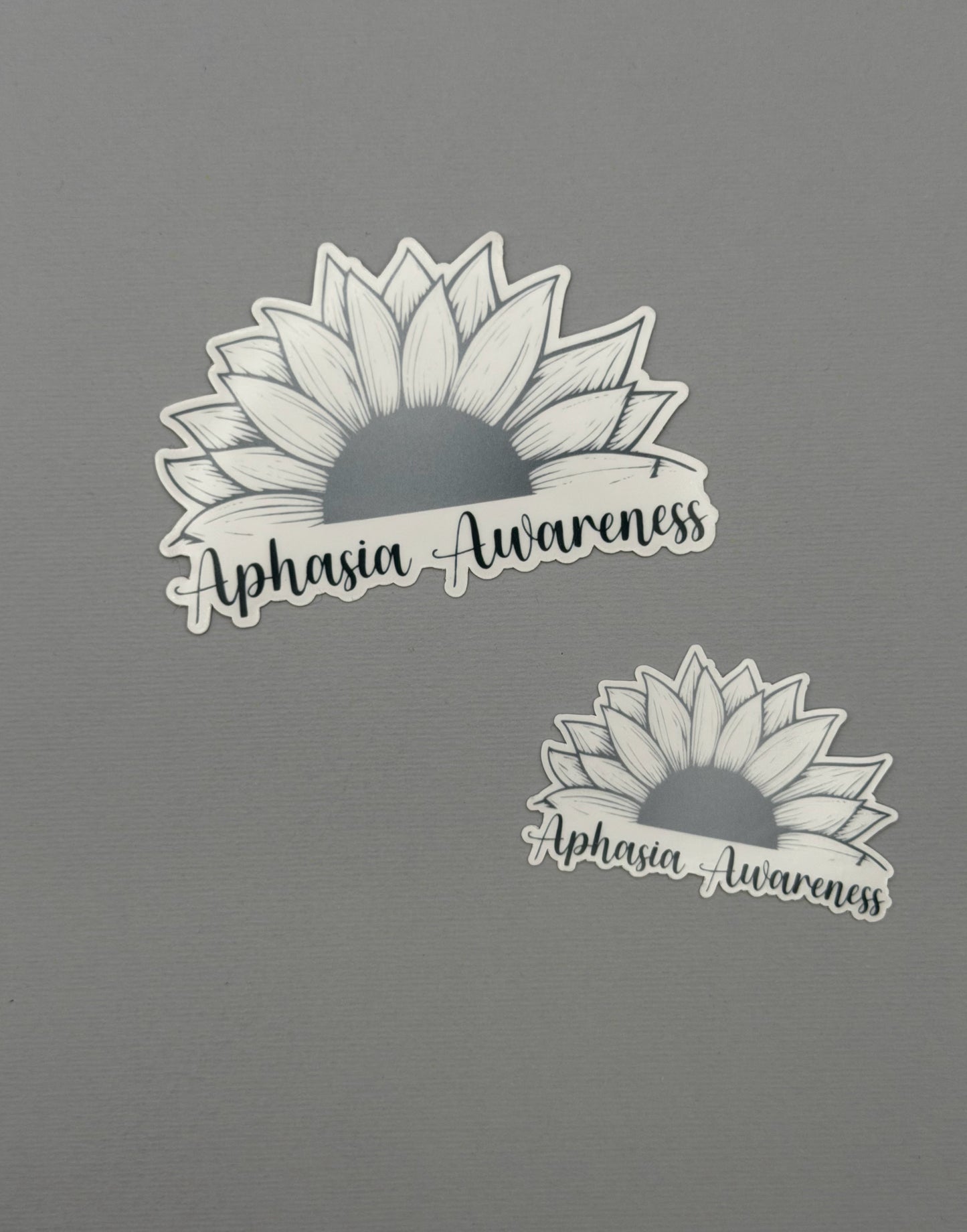 Aphasia Awareness Sunflower Sticker or Magnet