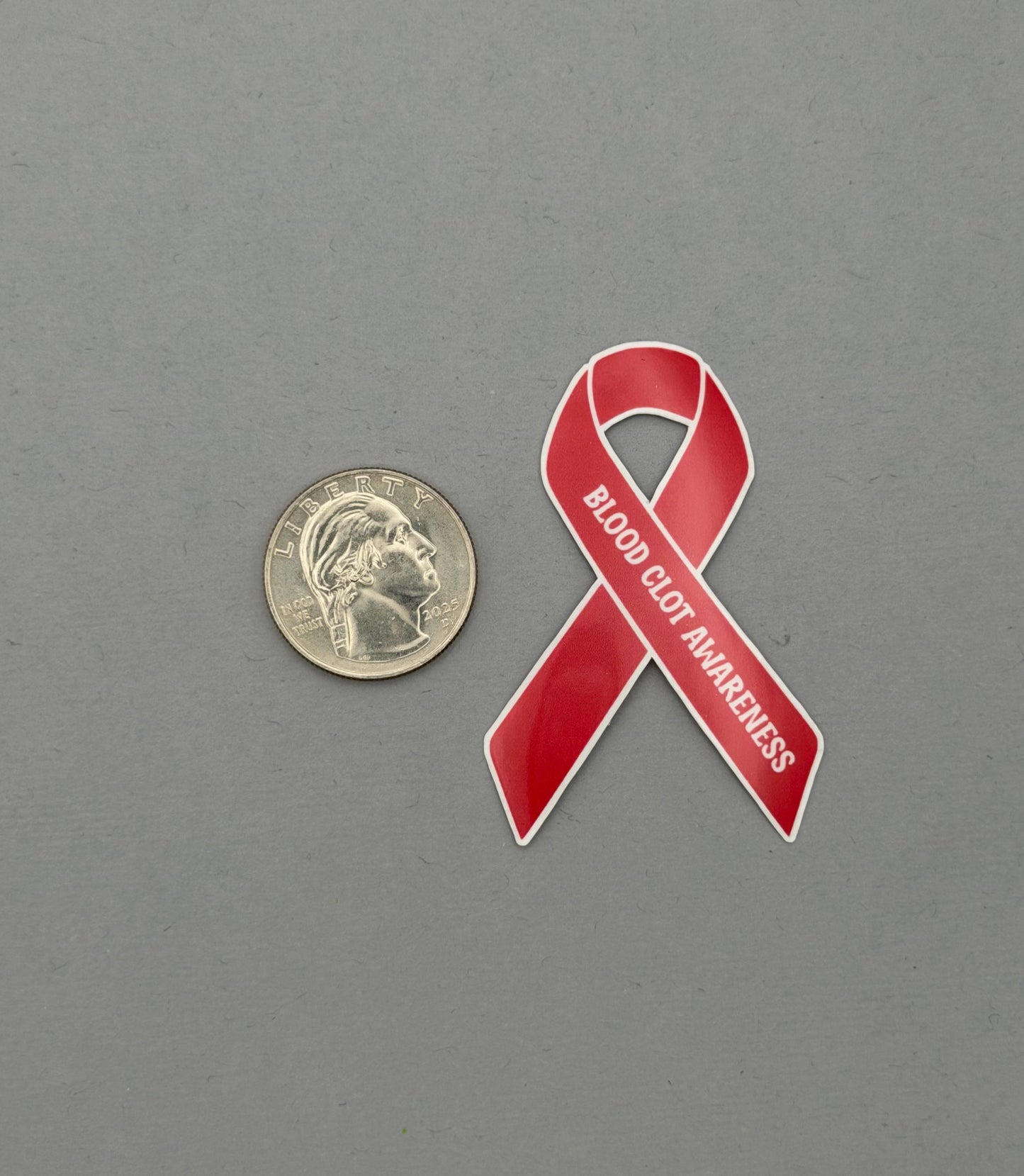 Blood Clot Awareness Ribbon Sticker