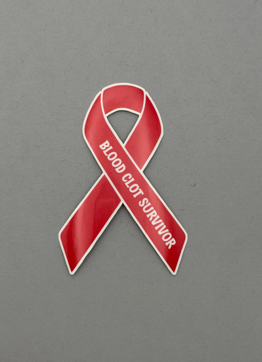 Blood Clot Survivor Ribbon Sticker